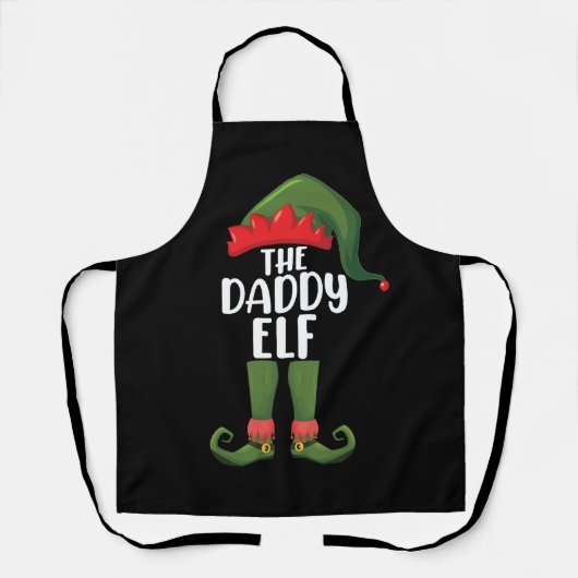 Kerstman Familie Matchende Groep Kerst Vader Schort (Voorkant)