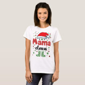 Kerstman: Familie vrouw Santa Hat T-shirt (Voorkant volledig)