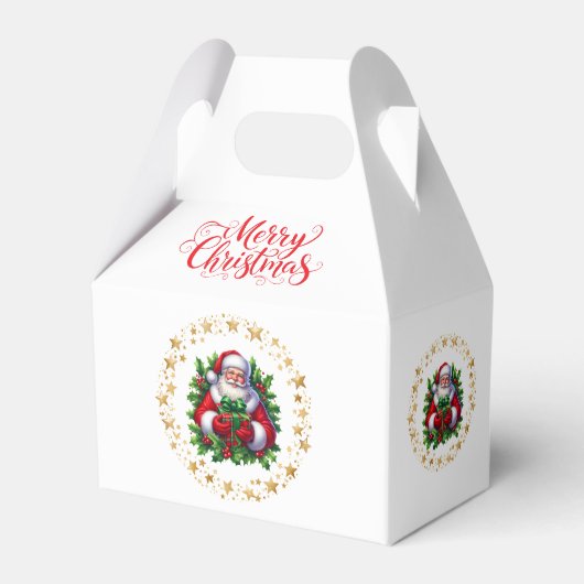 Kerstman Favor Geschenkdoos Bedankdoosjes (Voorkant Zijde)
