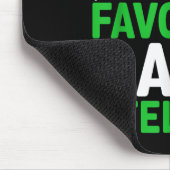 Kerstman Favoriete Bankbediende Kerst Overeenkomen Muismat (Hoek)