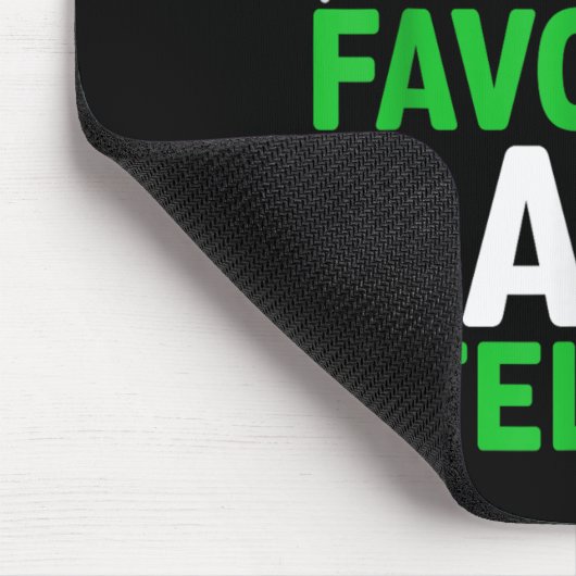 Kerstman Favoriete Bankbediende Kerst Overeenkomen Muismat (Hoek)