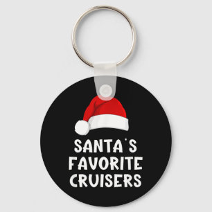 Kerstman favoriete cruisers grappige cruise sleutelhanger
