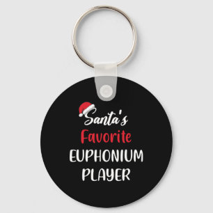 Kerstman Favoriete Euphonium Speler Gift Kerstmis  Sleutelhanger