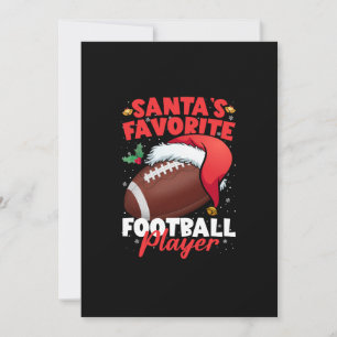 Kerstman, favoriete Football voor Kerstmis, Pajama Kaart