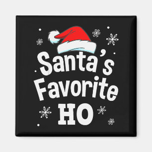 Kerstman favoriete Ho-shirt voor volwassenen ondeu Magneet