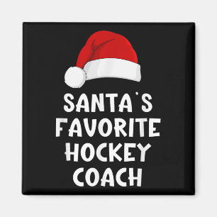 Kerstman Favoriete hockeycoach Funny Xmas Magneet