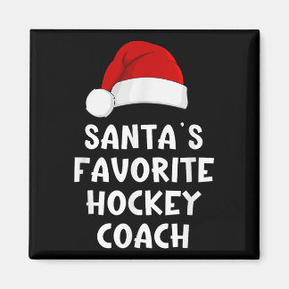 Kerstman Favoriete hockeycoach Funny Xmas Magneet