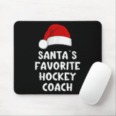 Kerstman Favoriete hockeycoach Funny Xmas Muismat (Met muis)