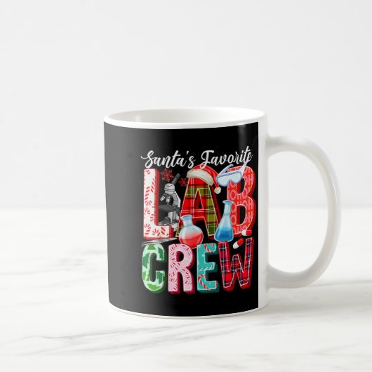 Kerstman Favoriete Lab Crew Kerst Laboratoriumtech Koffiemok (Rechts)