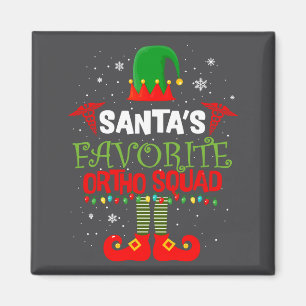 Kerstman Favoriete Ortho Team Elf Orthodontist Ker Magneet
