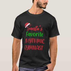 Kerstman Favoriete Ritmische Gymnast Gymnastiek Ch T-shirt