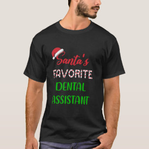 Kerstman Favoriete Tandheelkundige Assistent Gift  T-shirt