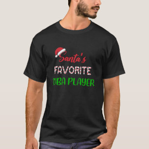 Kerstman Favoriete Tuba Speler Gift Grappige Tuba T-shirt