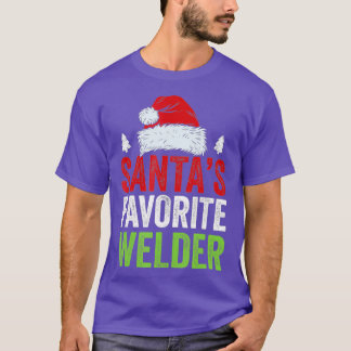 Kerstman Favoriete Welder Kerst Grappige Kerstmis T-shirt