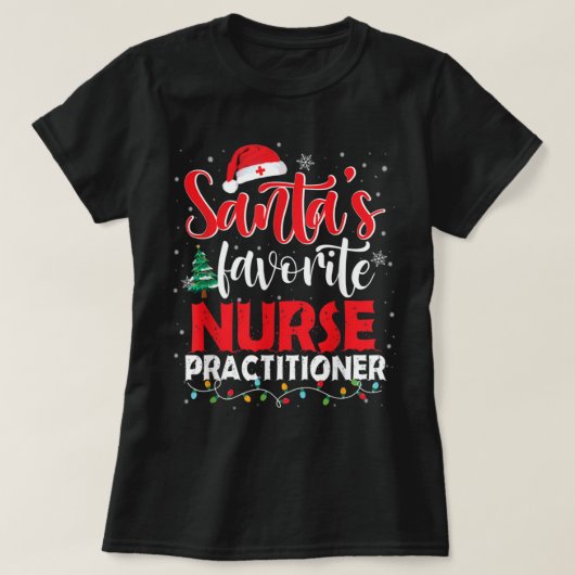 Kerstman, favoriete zuster-deskundige t-shirt (Design voorkant)