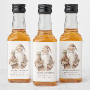 Kerstman Favorieten Mini Liquor Flesetiketten Likeurfles Etiket