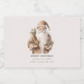 Kerstman Favorieten Mini Liquor Flesetiketten Likeurfles Etiket (Enkel label)