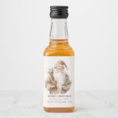 Kerstman Favorieten Mini Liquor Flesetiketten Likeurfles Etiket (Voorkant)