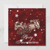 Kerstman Feest Uitnodiging (Voorkant)