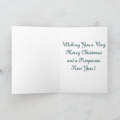 Kerstman Feestdagen Kaart (Binnen)