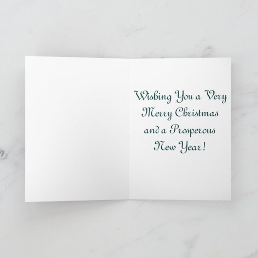 Kerstman Feestdagen Kaart (Binnen)