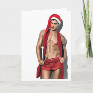 kerstman feestdagen kaart