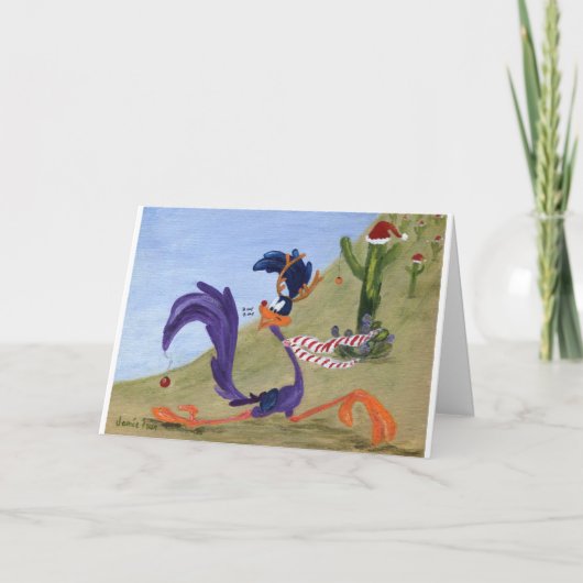 Kerstman Feestdagen Kaart (Voorkant)