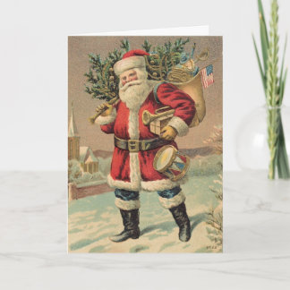 kerstman feestdagen kaart