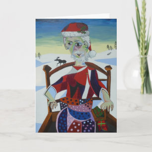 Kerstman Feestdagen Kaart