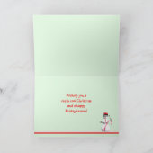 Kerstman Feestdagen Kaart (Binnen)