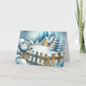 Kerstman Feestdagen Kaart (Voorkant)