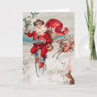 kerstman feestdagen kaart