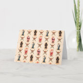  kerstman feestdagen kaart (Voorkant)