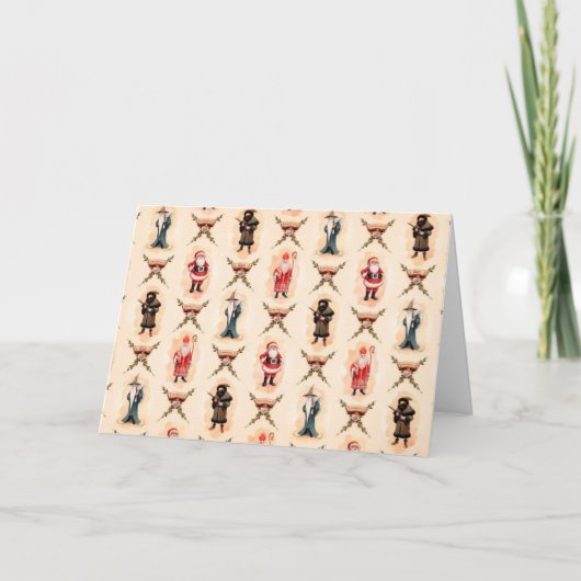 kerstman feestdagen kaart (Voorkant)