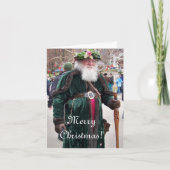 Kerstman Feestdagen Kaart (Voorkant)