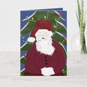 kerstman feestdagen kaart