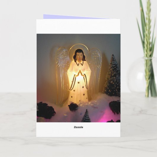 kerstman feestdagen kaart (Achterkant)