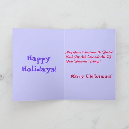 kerstman feestdagen kaart (Binnen)