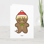 kerstman feestdagen kaart (Achterkant)