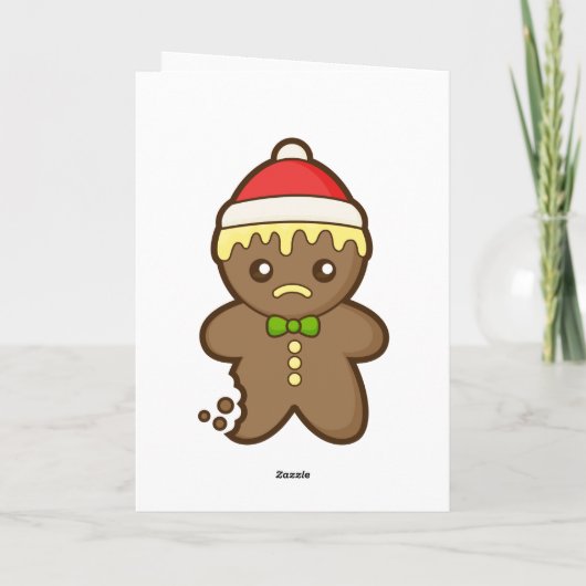 kerstman feestdagen kaart (Achterkant)