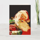  kerstman feestdagen kaart (Voorkant)