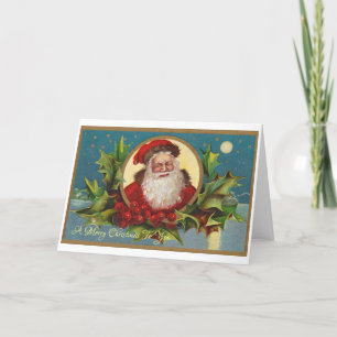 kerstman feestdagen kaart