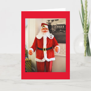 kerstman feestdagen kaart