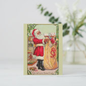  kerstman feestdagenkaart (Staand voorkant)
