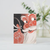 kerstman feestdagenkaart (Staand voorkant)