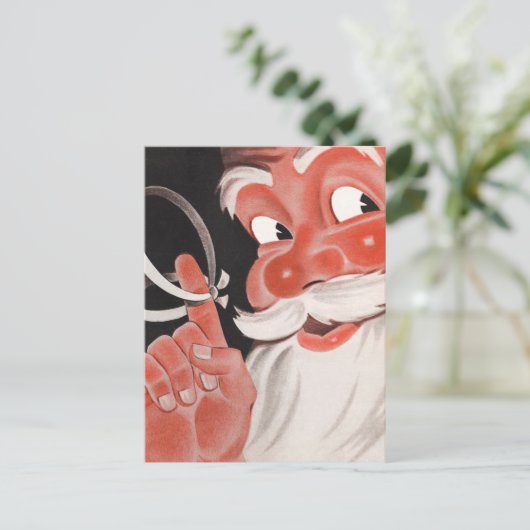  kerstman feestdagenkaart (Staand voorkant)