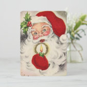  kerstman feestdagenkaart (Staand voorkant)