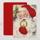  kerstman feestdagenkaart (Voorkant / Achterkant)