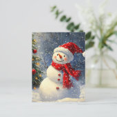 Kerstman Feestdagenkaart (Staand voorkant)