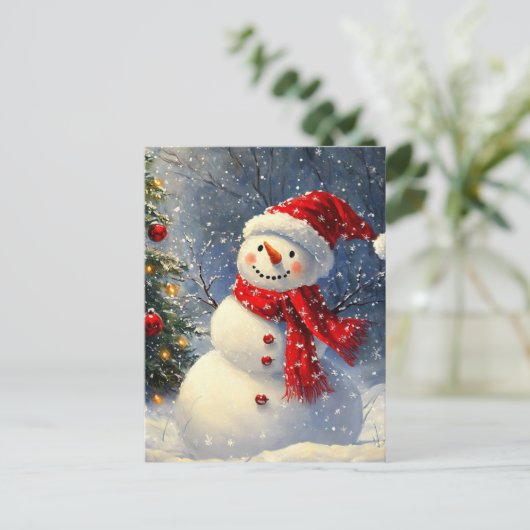 Kerstman Feestdagenkaart (Staand voorkant)